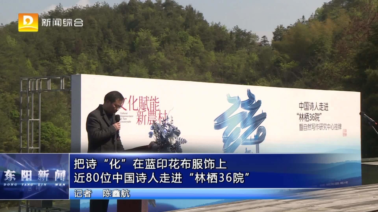 把诗“化”在蓝印花布服饰上 近80位中国诗人走进“林栖36院”